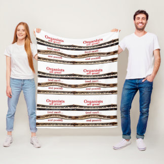 Cobertor De Velo Organists are great blanket for cold concerts