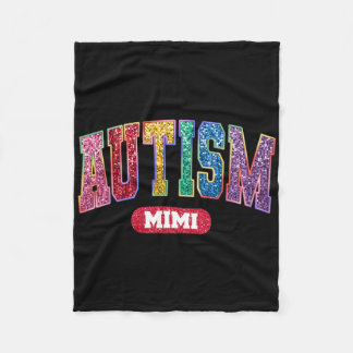 Cobertor De Velo Orgulho Autismo Mimi Autismo Sensibilização Mês Mã