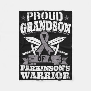 Cobertor De Velo Orgulho Do Avô De Um Guerreiro Parkinsons Pd Aware