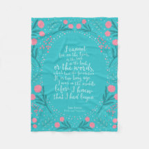 Orgulho e Preconceito da Jane Austen Floral Teal e