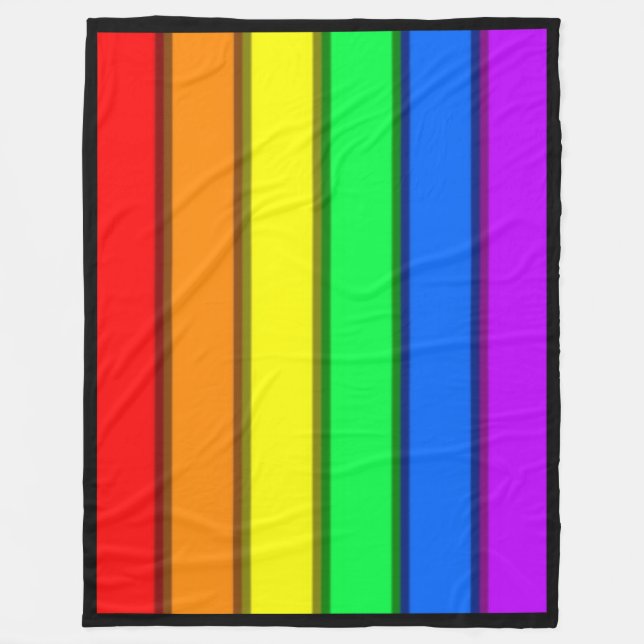 Cobertor De Velo ORGULHO GAY RAINBOW ... Fleece Blanket (Frente)