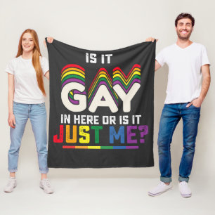 Cobertor De Velo Orgulho LGBT É Gay Aqui Ou Sou Apenas Eu
