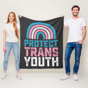 Cobertor De Velo Orgulho LGBT Proteja Jovens Trans Transgênero Cria