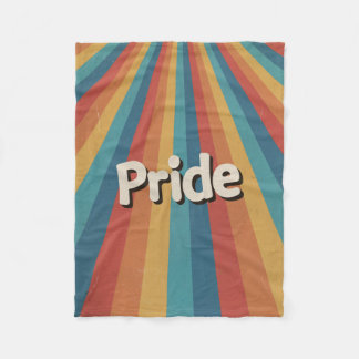 Cobertor De Velo Orgulho LGBTQ+ Retro Sunburst