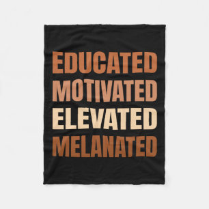 Cobertor De Velo Orgulho Negro Melanizado Elevado e Motivado