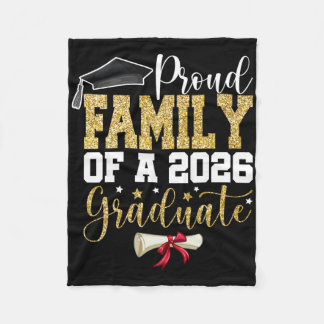Cobertor De Velo Orgulhosa Família De Graduado(a) Senior De 2026 Gr