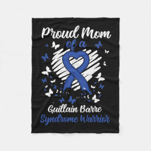 Cobertor De Velo Orgulhosa Mãe De Um Guerreiro De Síndrome Guillain