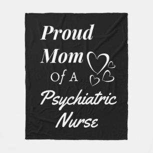 Cobertor De Velo Orgulhosa Mãe Psiquiátrica Enfermeira de Psiquiatr