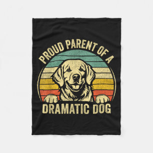 Cobertor De Velo Orgulhosa Mãe Retro Vintage De Um Cachorro Dramáti