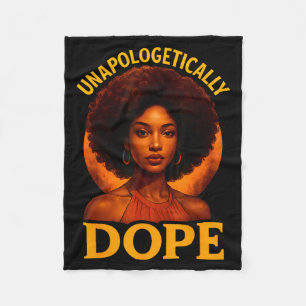 Cobertor De Velo Orgulhosamente História Negra Afro Melanina Menina