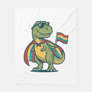 Cobertor De Velo Orgulhoso Dinossauro Fofo Desenho de Camisa Vetori