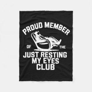 Cobertor De Velo Orgulhoso Membro Do Clube Só Descansando Meus Olho