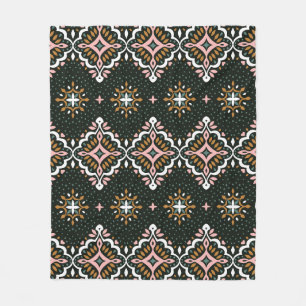 Cobertor De Velo Oriental Damask: Mosaico Vintage Talavera.
