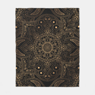Cobertor De Velo Oriental Mandala, Padrão de Vintage de Luxo.