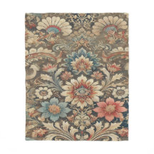 Ornamentado Vintage Brocade Floral em Tonalidade T