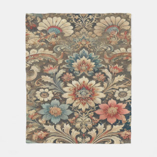 Cobertor De Velo Ornamentado Vintage Brocade Floral em Tonalidade T