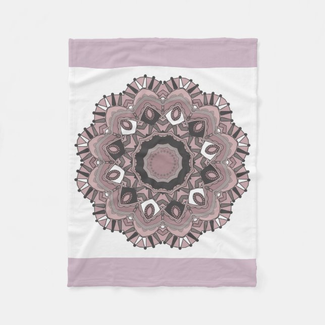 Cobertor De Velo ornamento bege (Frente)