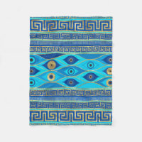 Ornamento grego de Mau, olhos e chaves gregas