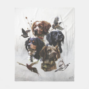 Cobertor De Velo Os Brittany Spaniels , Temporada de Caça a Pássaro