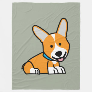 Cobertor De Velo Os Corgis do Corgi perseguem o Pembroke feliz