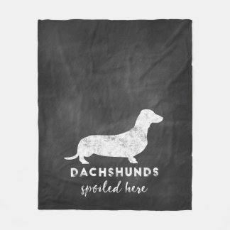 Cobertor De Velo Os Dachshunds estragaram aqui o quadro do vintage