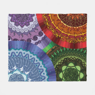 Cobertor De Velo Os Elementos Mandalas Fleece Blanket