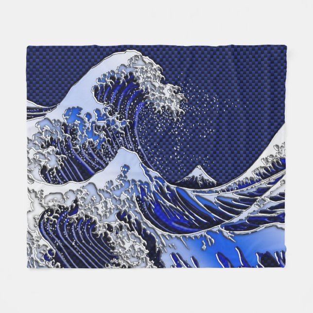 Cobertor De Velo Os estilos modernos do Excelente Hokusai Wave (Frente (Horizontal))