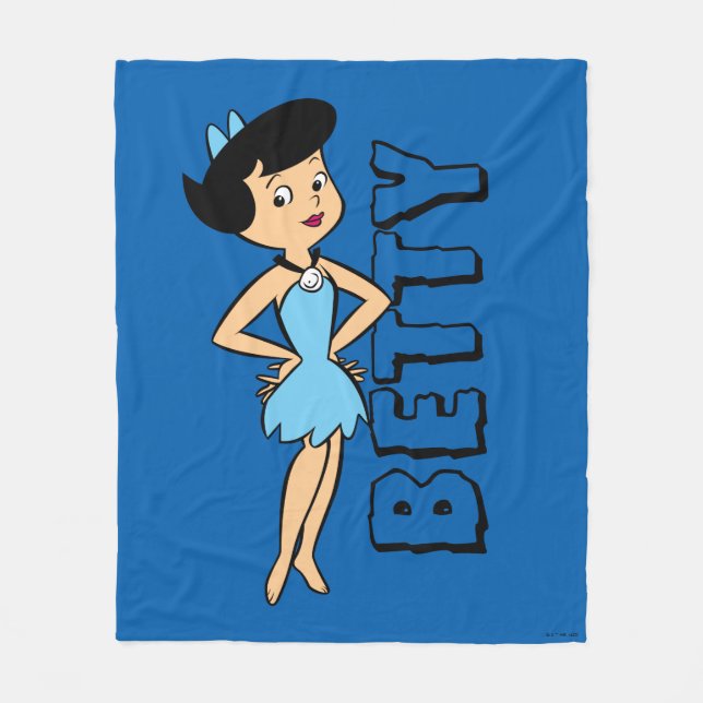 Cobertor De Velo Os Flintstones | Betty Rubble (Frente)