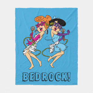 Cobertor De Velo Os Flintstones Estrelas Wilma & Betty Rock