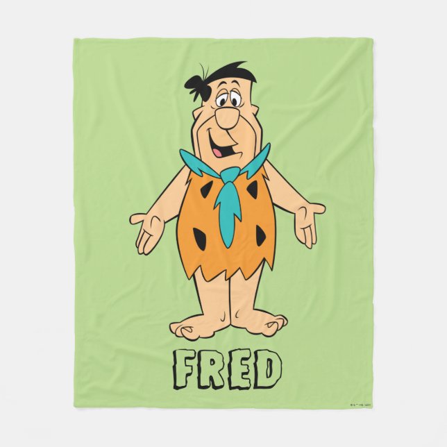 Cobertor De Velo Os Flintstones | Fred Flintstone (Frente)