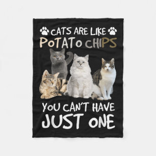 Cobertor De Velo Os Gatos São Como Batatas De Tato Que Você Não Pod