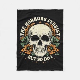 Cobertor De Velo Os Horrores Persistem Mas Eu Também Humor Flor Cav