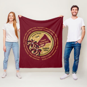 Cobertor De Velo Os nomes de TODO O cheerleader, ideias do presente