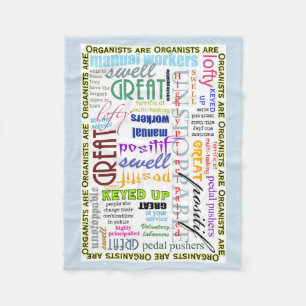 Cobertor De Velo Os organistas são tudo cobertura