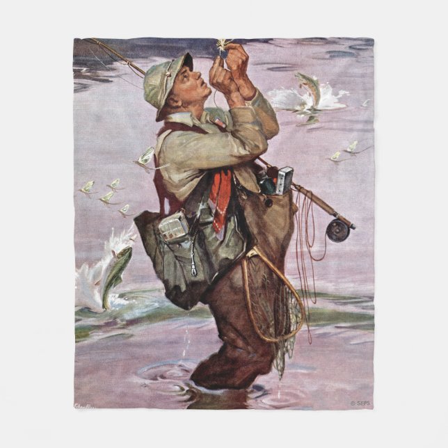 Cobertor De Velo Os peixes estão pulando (Frente)