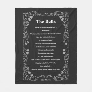 Cobertor De Velo Os sinos de Edgar Allan Poe