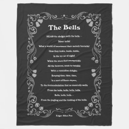 Cobertor De Velo Os sinos de Edgar Allan Poe