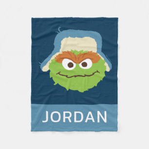 Cobertor De Velo Oscar, o rosto do Grouch Woodland Adicione seu n