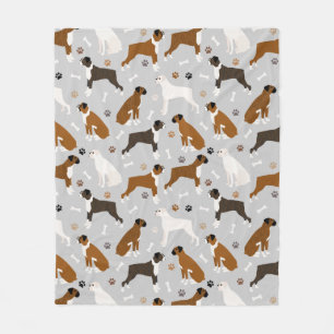 Cobertor De Velo Ossos e patas do cão-boxim