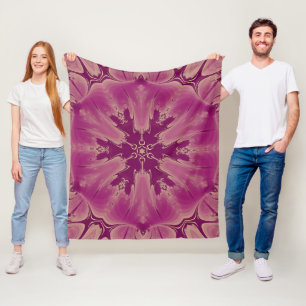 Cobertor De Velo Ótimas Formas Exóticas De Flor Roxo