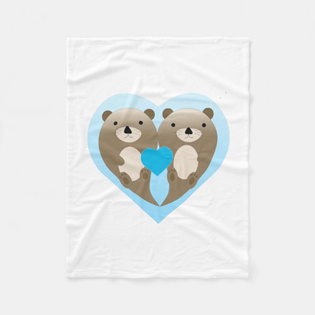 Cobertor De Velo Otter Love (Frente)