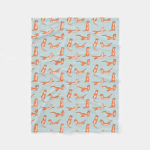 Cobertor De Velo Otter Pups Fleece Blanket