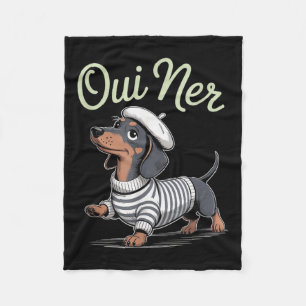 Cobertor De Velo Oui Ner Dachshund Wiener Dog Francês Humor Funny S