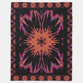 Cobertor De Velo Ouro Bohemiano Hyacinth Floral