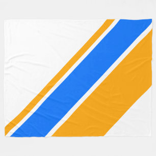 Cobertor De Velo Ouro Brilhante, Banhas Azuis Amarelas, Em Branco