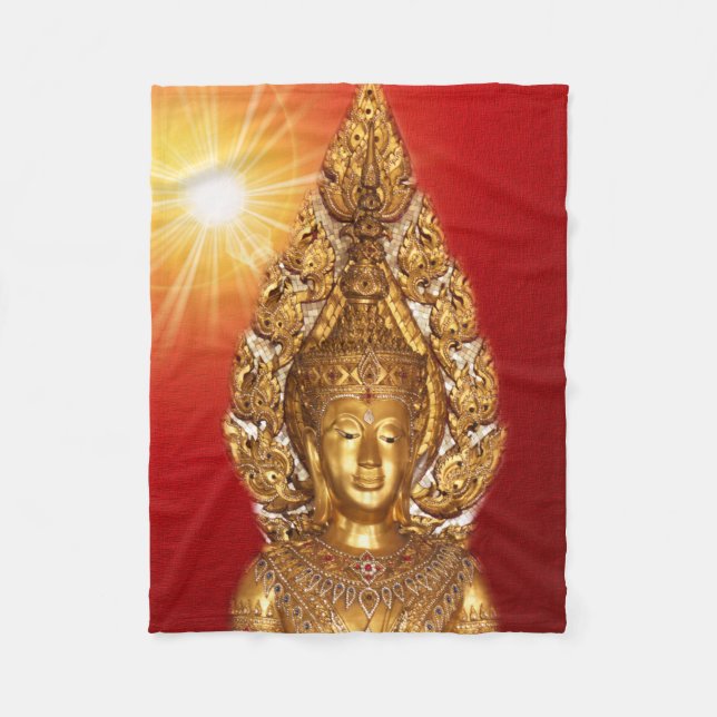 Cobertor De Velo ouro buddha (Frente)