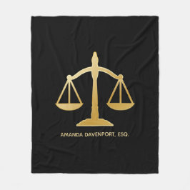 Cobertor De Velo Ouro do Tema da Lei de Justiça