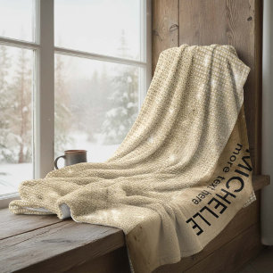 Cobertor De Velo Ouro ID673 do brilho e do brilho