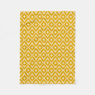 Cobertor De Velo Ouro Medina: Geometria Amarelo-Andaluza-Marroquina
