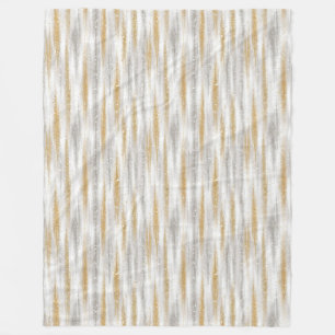 Cobertor De Velo Ouro Prata Chic Glam Glitzy Listras